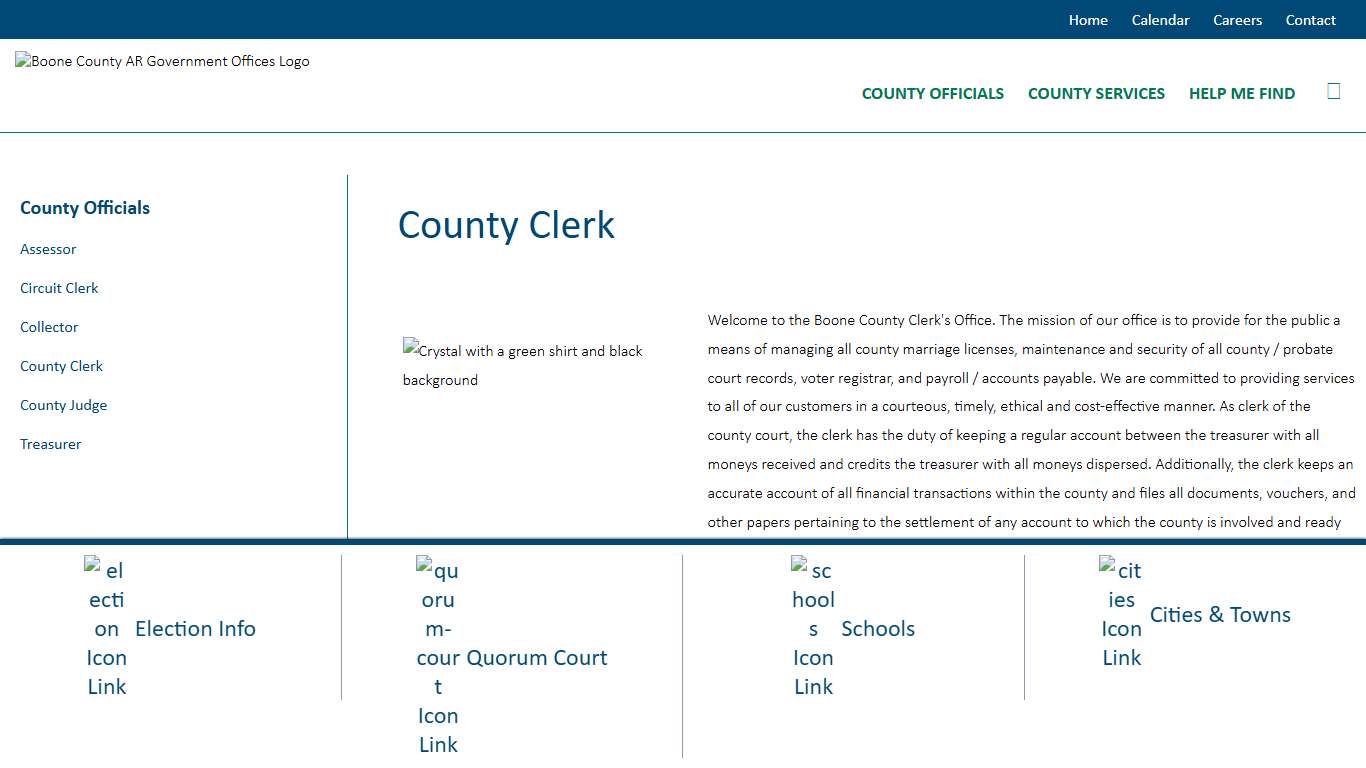 County Clerk Boone County AR Government